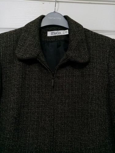 M&Co Cocoa Brown Mix Jacket Size 12 - Picture 4 of 11