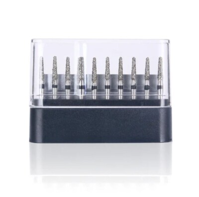 AZDENT Dental Super Coarse Diamond Burs TR-21S Drills FG For High Speed use