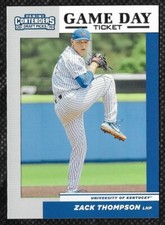 Zack Thompson 2019 Contenders Draft Picks Game Day Ticket #20 Cardinals Rookie