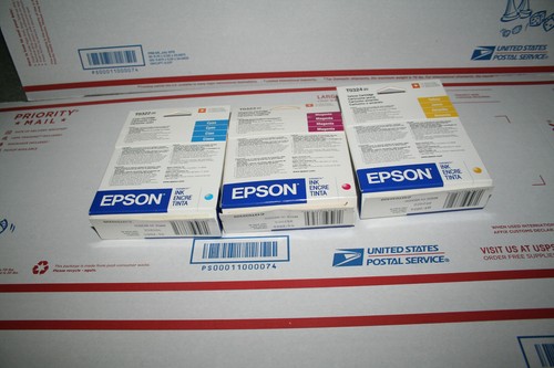 3 Genuine EPSON Ink Cartridges STYLUS C80 - 3 COLORS Exp 05  T0322 T0323 T0324 - Picture 4 of 4