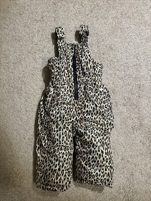 Leopard heart cheetah Pink Platinum Snowsuit Bib Snow Overall 12 Months  snowsuit
