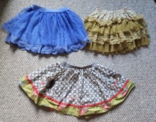 Matilda Jane Size 6 - Lot of 3 Skirts Pretty Kitty, Cotton Candy Tutu Blue Tulle