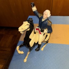Vintage Hartland Plastic Horse  Plastic George Washington Figures