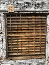 RARE Hamilton Wooden Printers Drawer Letterpress Typeset Tray BRASS DELUXE #6