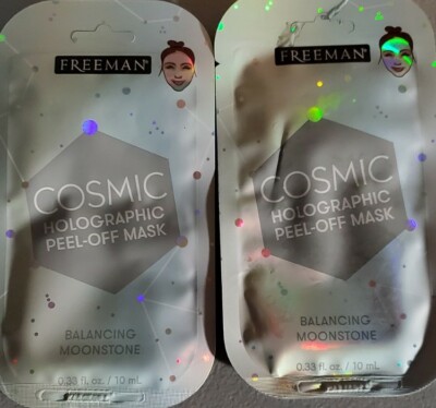 NEW FREEMAN Cosmic Holographic Peel Off Mask-Balancing Moonstone 2-Pack