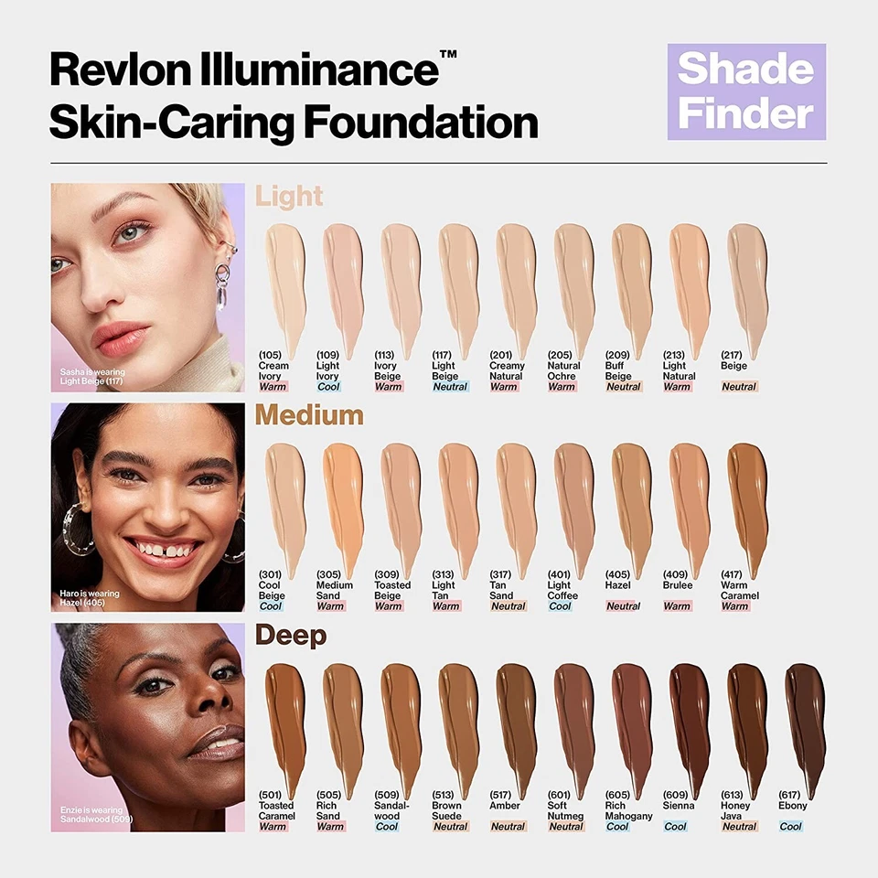 CHOICE of Color Revlon Illuminance Foundation Skin Caring Radiant Liquid 1 fl oz - Image 2 of 3