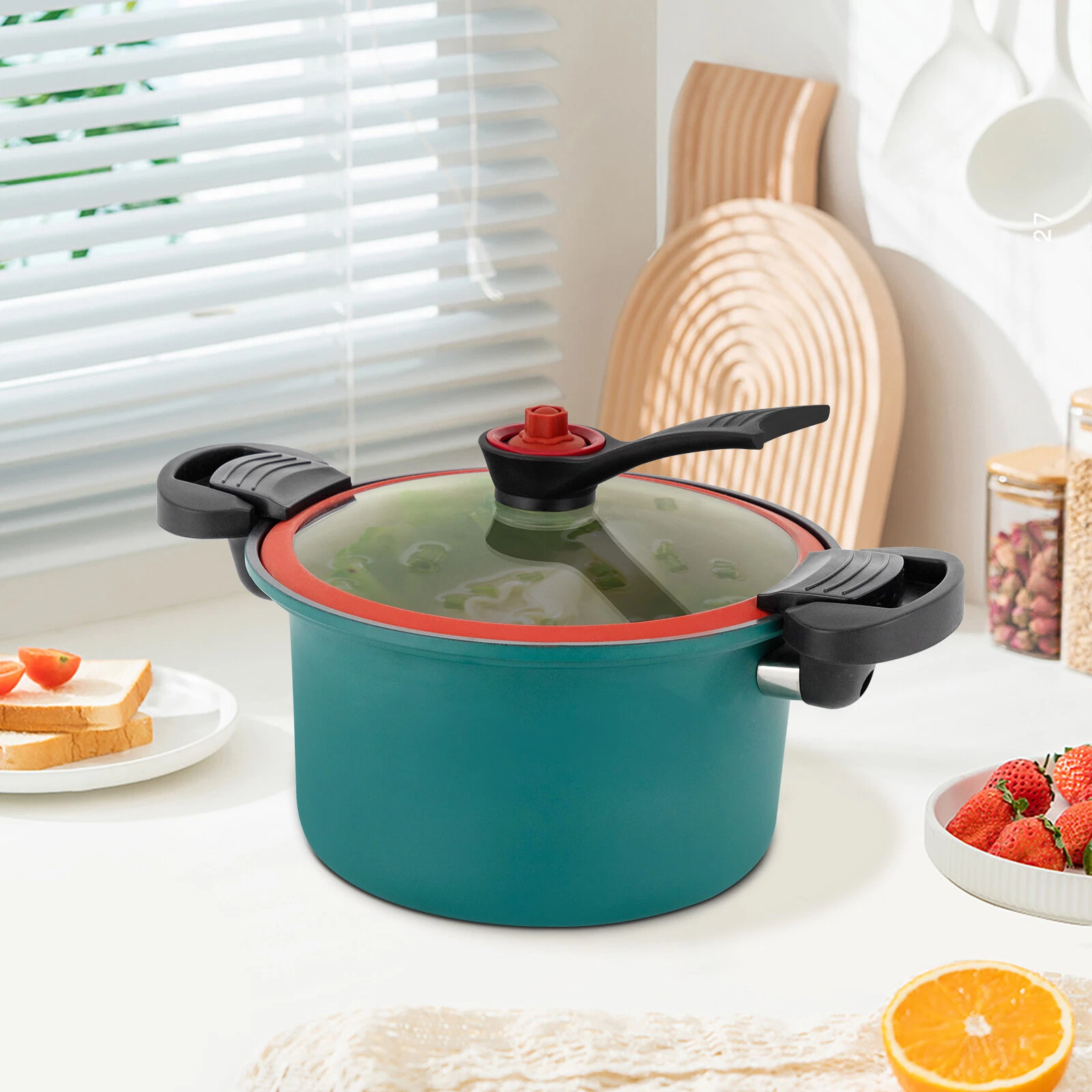 Micro Pressure Cooker, Non-Stick Pot, Stainless Steel Pressure Cooker Non-slip
Opens in a new window