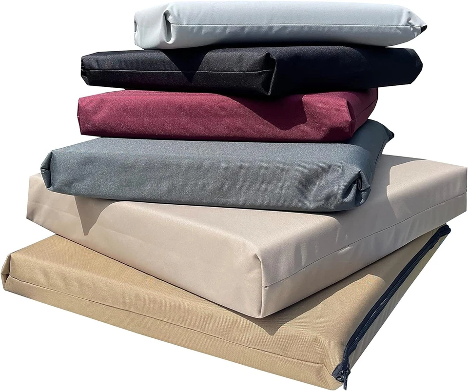 FOAM & UPHOLSTERY WAREHOUSE Stuhlkissen Sitzauflage WASSERDICHT OUTDOOR Garten Terrasse ABNEHMBARER BEZUG 5 CM dick