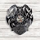 Harley Davidson 12" Vinyl Record Designed Wall Clock Decor Wall Art Home Decor
