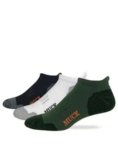 Muck Boot Mens Ultra Dri Low Cut Heel Tab Socks 2 Pair Pack
