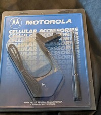 Vintage Motorola Mobile Cellular Window Clip Antenna Carry Phone 34748 NEW