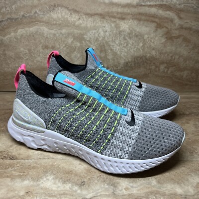 Nike React Phantom Run Flyknit 2 Road Running Shoes CZ7865-100 Men's size 11.5