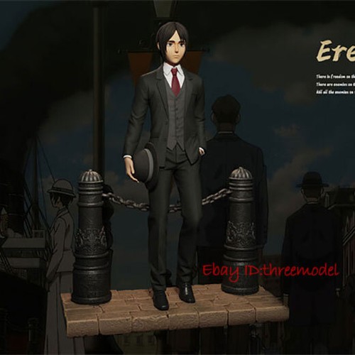 Estatua pintada de resina Freedom Studio Attack on Titan Eren Jaeger EN STOCK - Imagen 2 de 9