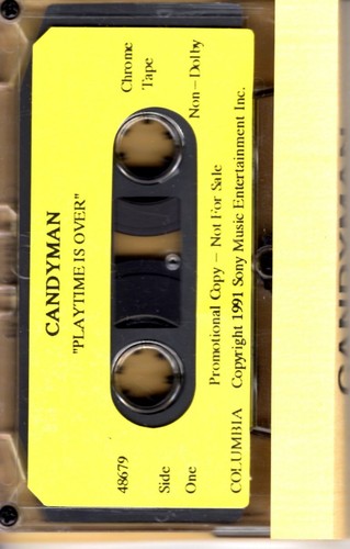 CandyMan Playtime's Over PROMO ADVANCE DEMO Cassette Tape Album Hiphop Rap - Imagen 2 de 2