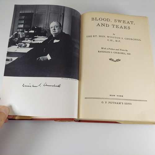 Blood Sweat and Tears, Winston Churchill, 1941 G.P. Putnam's Sons HCDJ - Picture 8 of 17