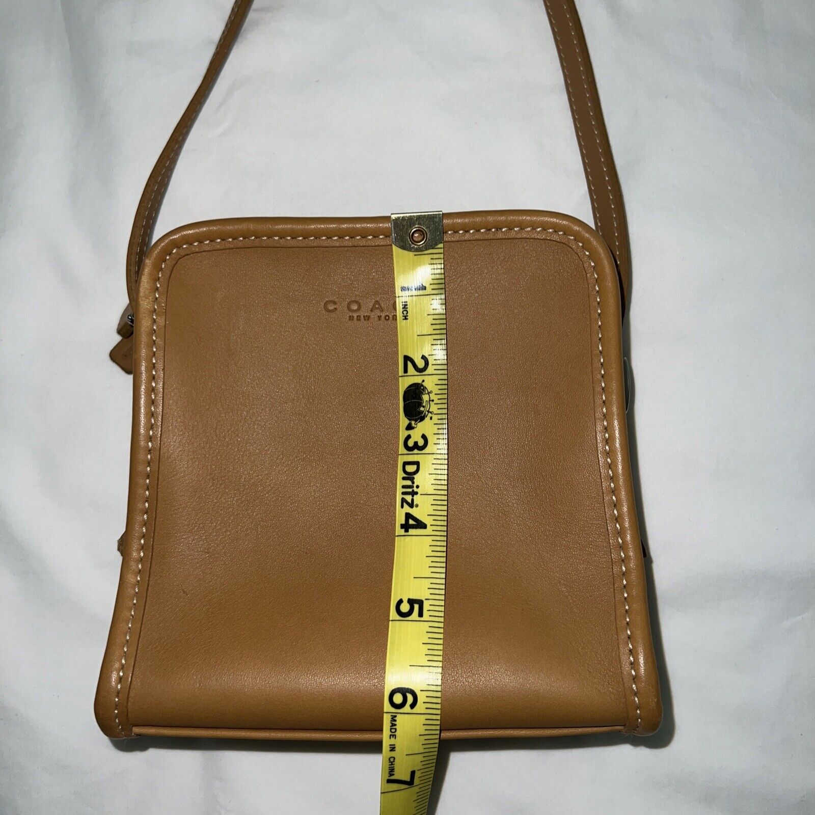 Vintage Authentic Coach Crossbody Small Leather P… - image 12