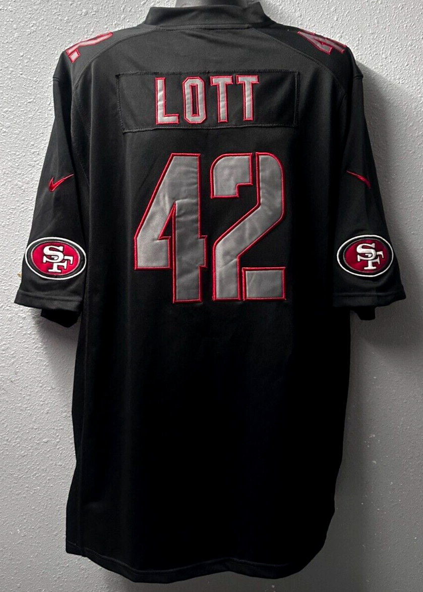 NFL San Francisco 49ers #42 Ronnie Lott Football Jersey Mens Sz