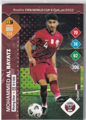 Panini Road to Qatar World Cup Karte 2022 Nr. 310 Mohammed Al Bayati Rising Star