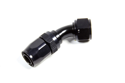 FRAGOLA 224511-BL FRAGOLA Hose Fitting #10 45 Deg. to #12 Hose Black