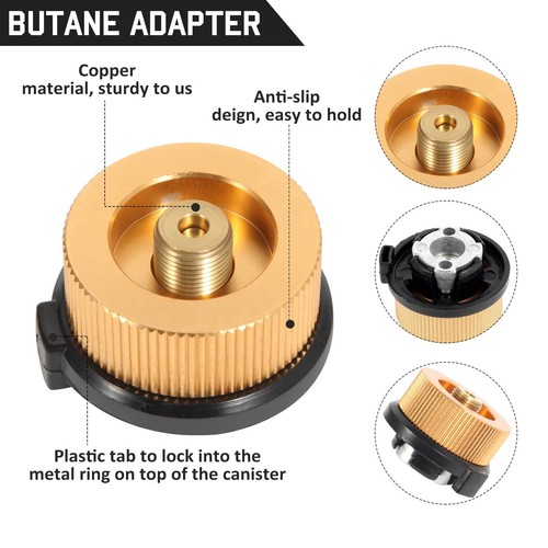 3PCS Propane/Isobutane/Butane/Refill Adapters Set, Propane To Butane Adapter ... - Picture 5 of 6