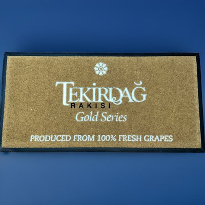 Tekirdag Rakisi Turkish Carpeted Floor Mat  (rubber Backed) Approx 39 By 20 Inch