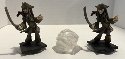 TWO CAPTAIN JACK SPARROW   Disney Infinity 1.0 Pirates of Caribbean Figure Depp