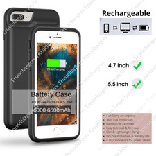 Smart Extended Battery Charger Case Power Bank Cover Pack For iPhone 6 6s 7 8 SE