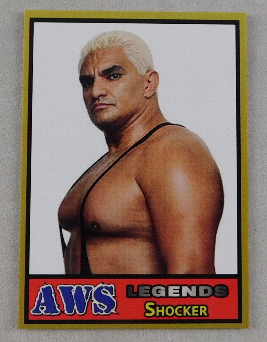 Shocker AWS Wrestling Trading Card Legends Wrestler WWE Shocker AWS Wrestling Trading Card Legends Wrestler WWE