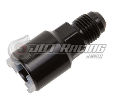 #ad 5 16quot; Female EFI Push On Quick Connect Adapter to 6AN AN6 Black Aluminum Fitting $9.99