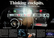 Original 1967 Ford AD: The interior of a Ford feels like a cockpit.
