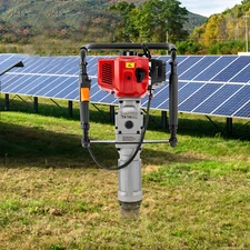 52CC 2.3HP Gas-Powered Post Driver Fence/Pile Driver T-Post Push Gasoline Engine