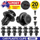 <!--F#f_0-->20X CAR PLASTIC 10MM CLIPS RIVET PUSH FIT DOOR BOOT TRIM PANELS BUMPER FASTENER<!--F/-->