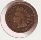 US Rare Old West 1902 Indian Head Penny Coin American Collection Shield Cent USA