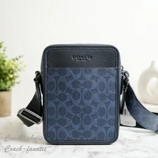 NWT Coach CAT78 Sullivan Crossbody Bag In Signature Canvas Denim/Midnight Navy