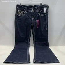 Vigoss Women's Size 16 Chelsea Flare Denim Jeans NWT