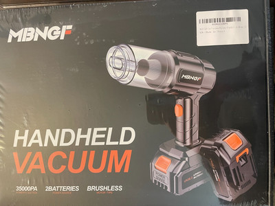 MBNGF Handheld Car Vacuum Portable Cordless, 35000PA High Power Suction & Blower