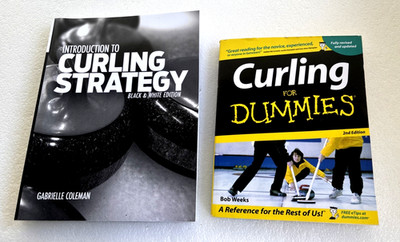 Lot of 2 Books on Sport of Curling - Strategy & For Dummies - Free Shipping