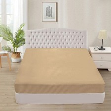 800 Thread Count Fitted Sheet Only, 100 Cotton Stripe Pattern 15" Deep Pocket