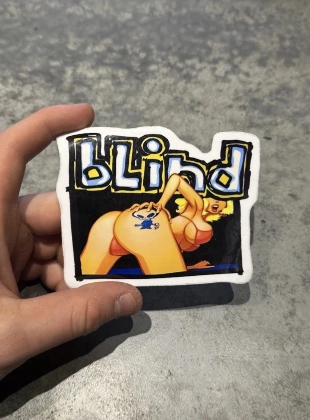 Calcomanía de vinilo Hook Ups Naked Girl Skateboarding Y2K vintage Foto 2 de 2