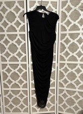 Bar III Ruched Evening Sleeveless Midi Dress