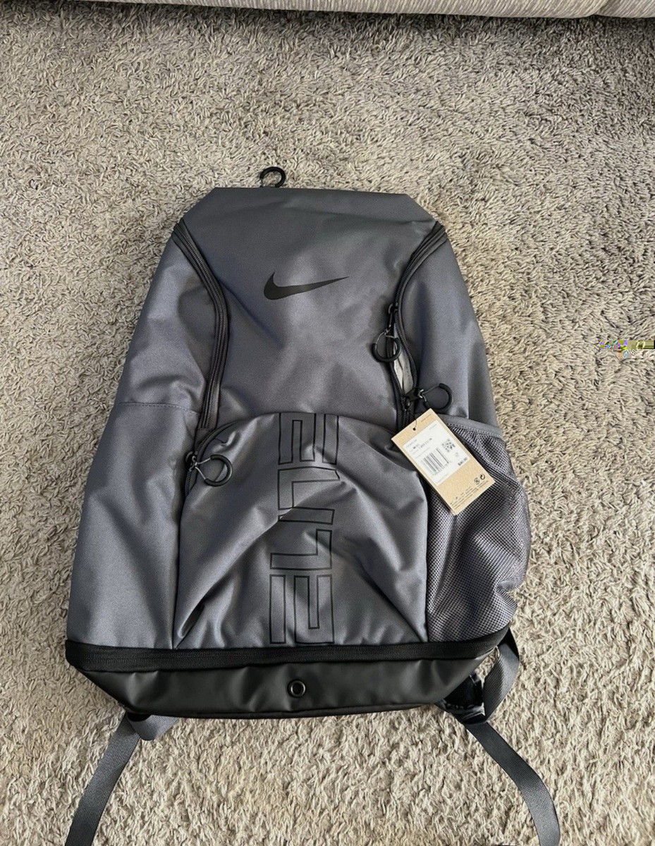 Nike Hoops Varsity Elite Backpack Grey Basketball HM9965-068 32L