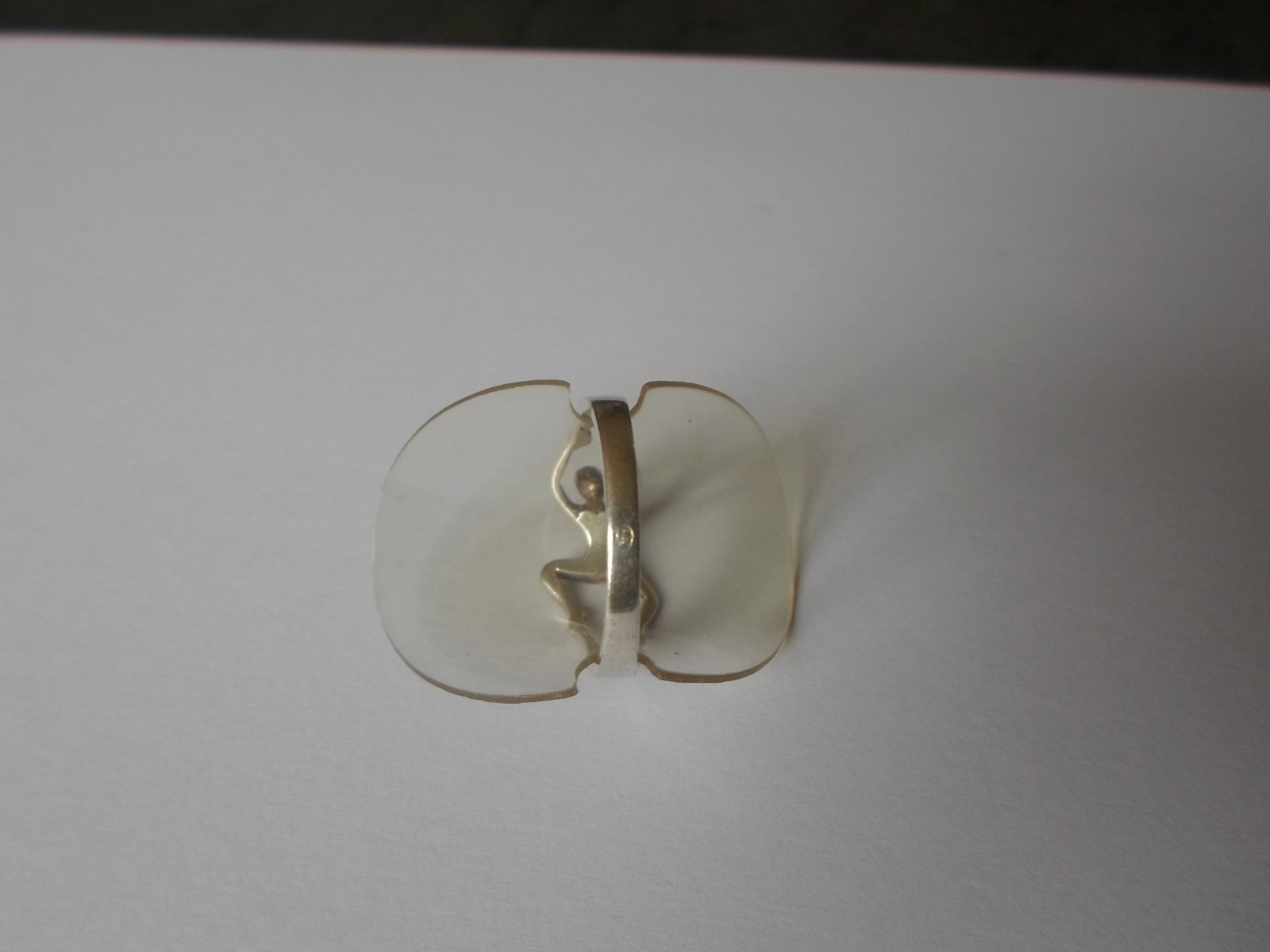 solid silver ring, openwork body, size 60 - image 6