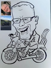 Caricature Drawing Custom Hand Drawing A3 Size Personalised cartoon funny gift 