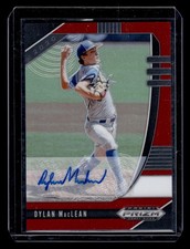 2020 Panini Prizm Draft Picks #PDP115 Dylan MacLean Base Autos Red Prizm #/50