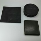 Dunhill Logo Cigarette Case & Pouch Black Leather 3 Pieces Set
