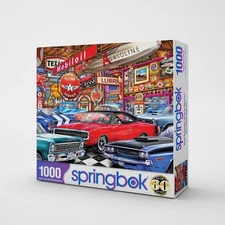 Muscle Car Museum 1000 Piece Jigsaw Puzzle Springbok New