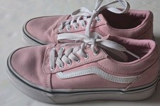 Vans Old Skool Powder Pink Girls Youth Sneakers Shoes Play Condition 3 Size