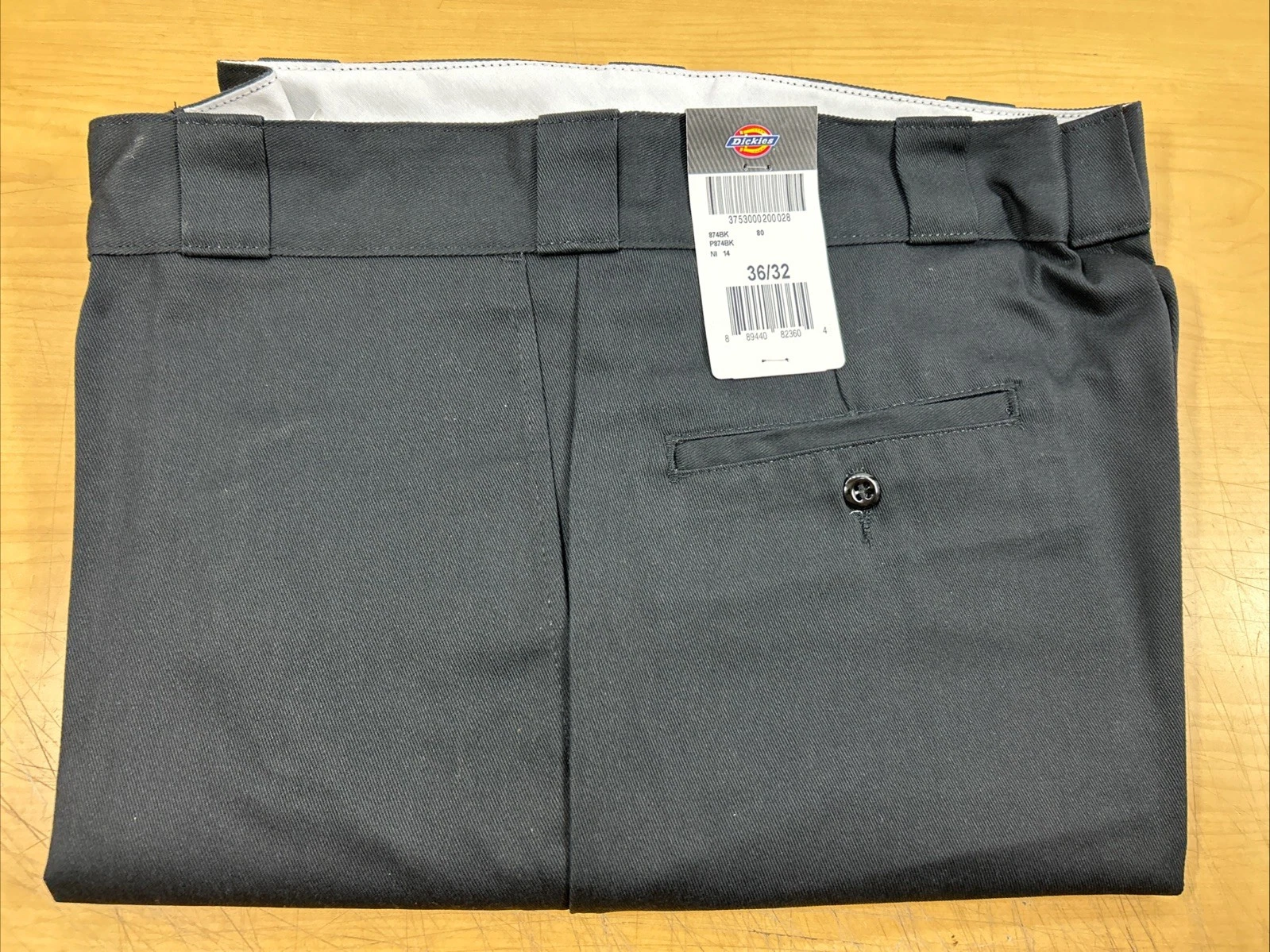 Mens 36X32 Dickies 874 Original Fit Straight Trouser Work Pants Black (6500)
Opens in a new window o