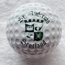 Vintage St. Andrews Scotland Logo Golf Balls - Set of 3 Red, Blue, Green Used