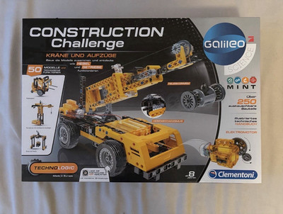 Clementoni Galileo Construction Challenge Kran Bauset mit OVP